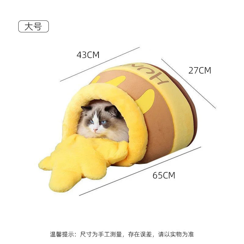 Cozy Honey Pot Cat Bed™