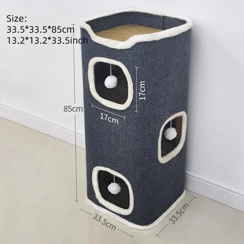 Luxury 3-Tier Cat Hideaway™