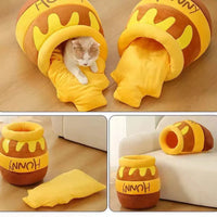 Cozy Honey Pot Cat Bed™